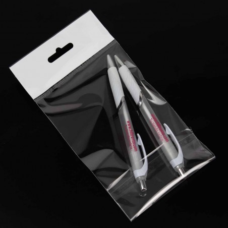 Bolsa cierre adhesivo y taladro europeo 8x12 cm - pack 1000 uds