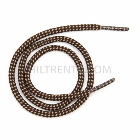 Cordón redondo fantasía color beig-marrón con...