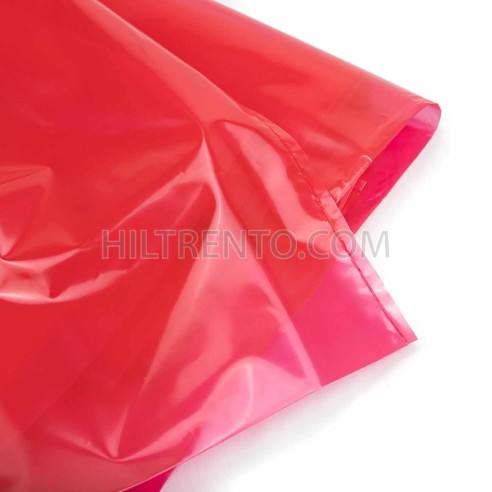 Saco plástico rojo translúcido galga 400 90x110 cm