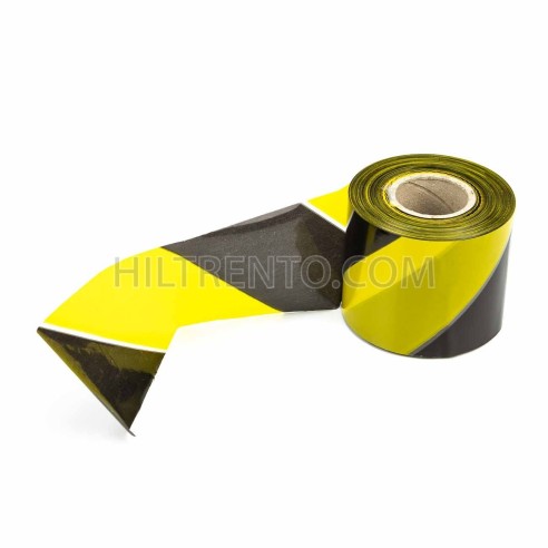 Cinta señalización y balizamiento no adhesiva negro amarillo