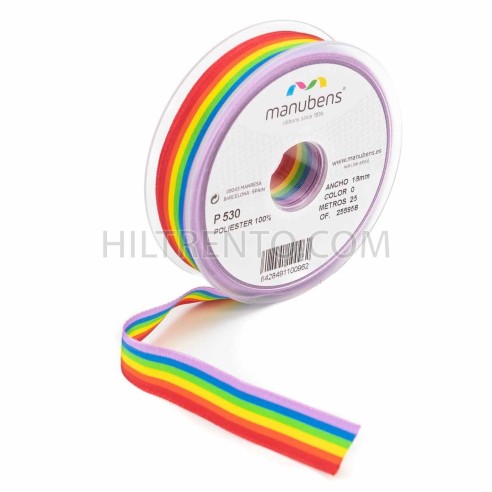 Cinta bandera multicolor, arcoíris, LGTB