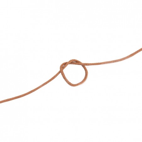 Cordón redondo fino ref.570 encerado algodón 1.5 mm - Rollo 100 metros