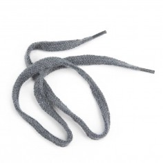 Cordón plano ref.10007 color gris 7 mm x 55 cm algodón -...