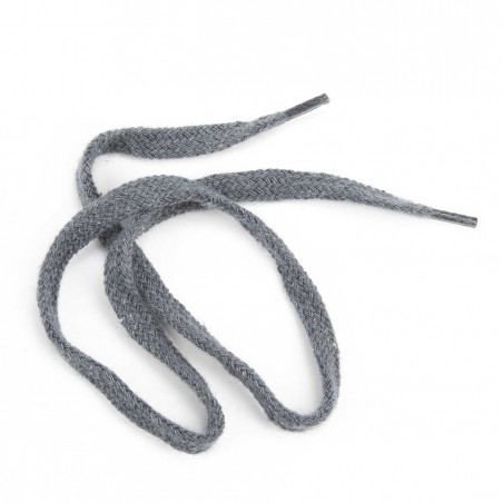 Cordón plano ref.10007 color gris 7 mm x 55 cm algodón - 2 uds