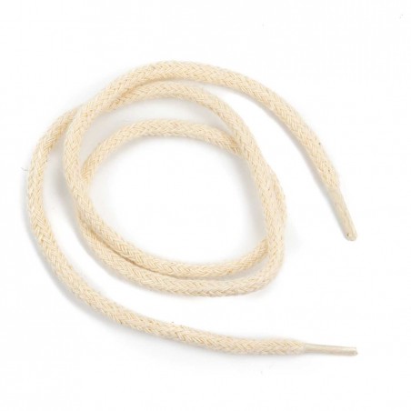 Cordón redondo ref.10013 color crudo 4 mm x 60 cm algodón- 2 uds