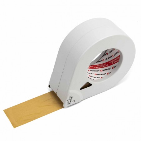 Precintadora manual 50 mm metálica, dispensador tipo caracol sin mango