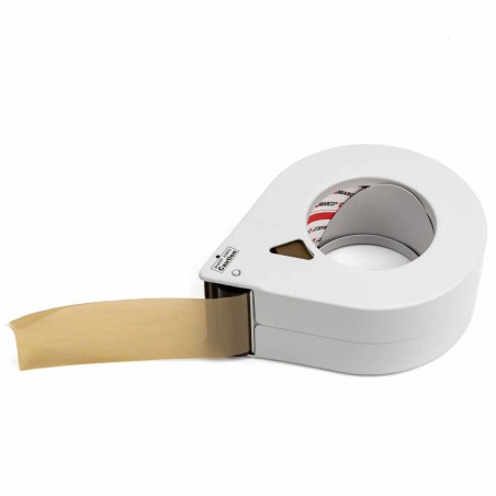 Precintadora manual 50 mm metálica, dispensador tipo caracol sin mango