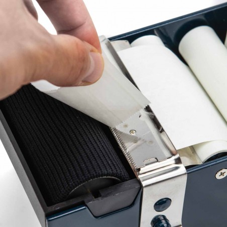 Dispensador manual de papel engomado con depósito de agua, rollos hasta 80 mm de ancho