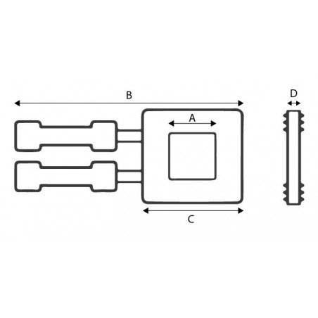Hebilla de plástico fleje 13 mm - 5000 uds