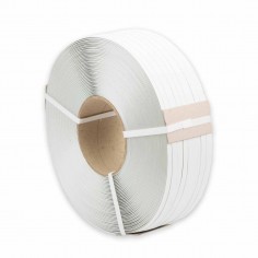 Fleje manual Polipropileno Blanco 12 mm - 1200 mts
