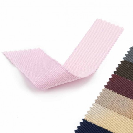 Cinta Petersham ecológica 100% algodón biodegradable 10 mm Manubens ref. 495 - 10 metros