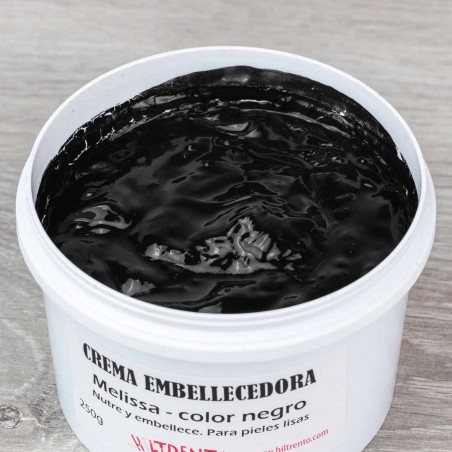 Crema melissa col. negro, hidratante y restauradora para calzado de cuero y piel lisa, nutre y embellece - 330 g