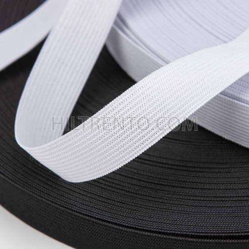 Elástico liso fino textil para cintura - Rollo...