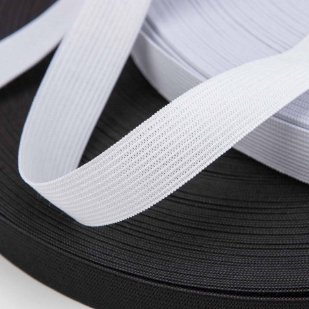 Elástico liso fino textil para cintura - Rollo 50 metros