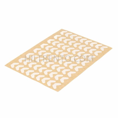 Etiquetas forma boomerang blancas adhesivas...