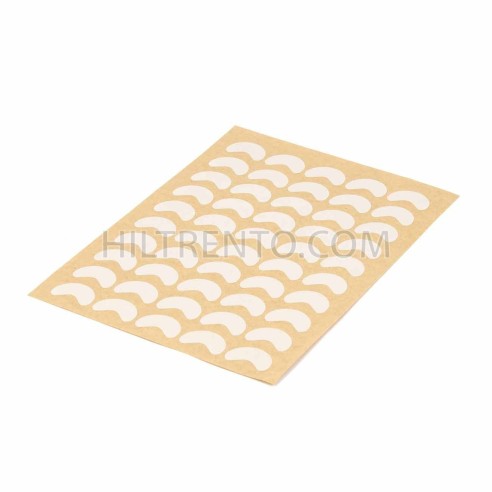 Etiquetas forma media luna blancas adhesivas...