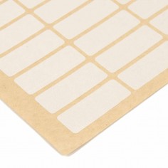 Etiquetas rectangulares blancas adhesivas nylon refuerzo...