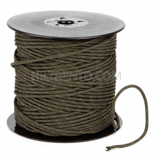 Cuerda trenzada poliéster 3 mm, fantasía verde...