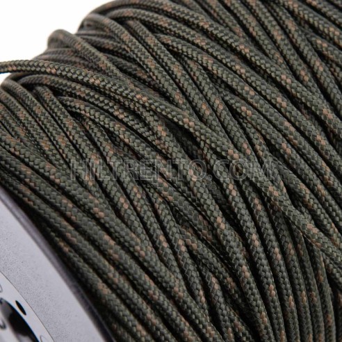 Cuerda trenzada poliéster 3 mm, fantasía verde...