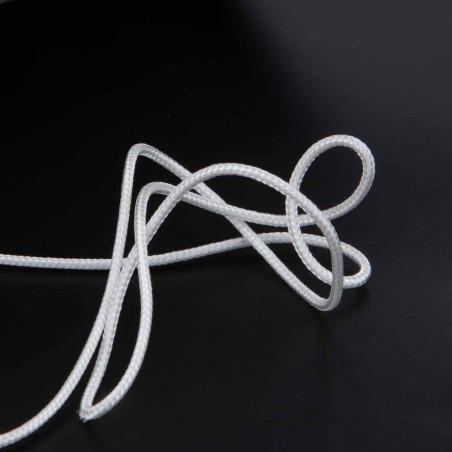 Cordón blanco 1.8 mm nylon, riel para cortinas y estores - 500 metros