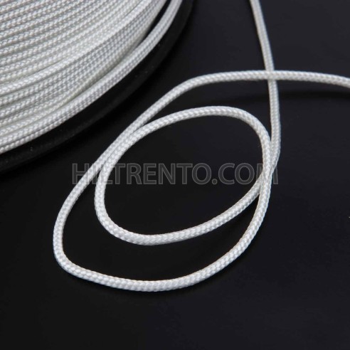 Cordón blanco 1.8 mm nylon, riel para cortinas...