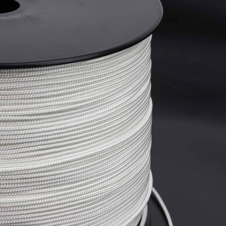 Cordón blanco 1.8 mm nylon, riel para cortinas y estores - 500 metros