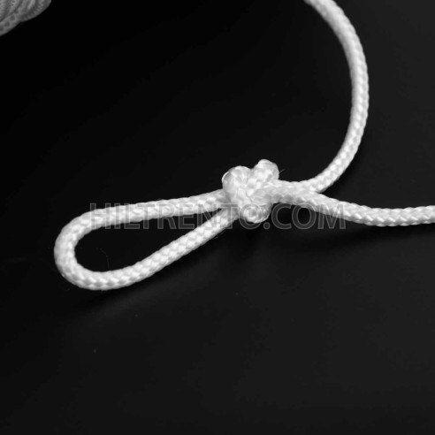Cordón blanco 3 mm polipropileno, riel para...