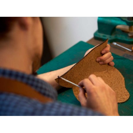 Tinte Blanco para pintar bordes de cuero y piel, tinta cantos - 500 ml