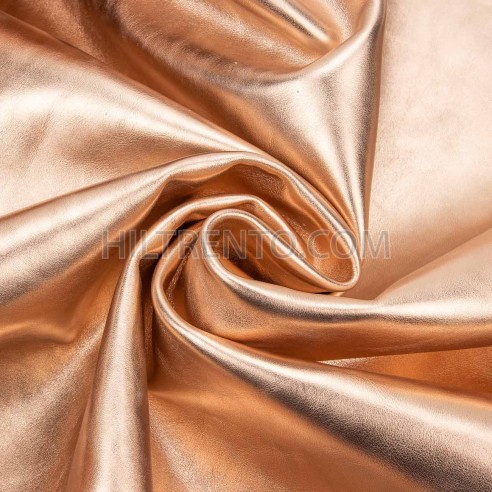 Piel napa vacuno laminada metalizada, color...
