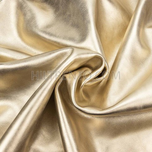 Piel napa vacuno laminada metalizada, color...