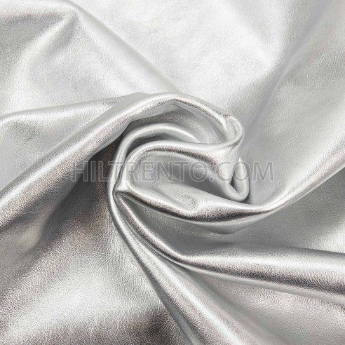 Piel napa vacuno laminada metalizada, color...