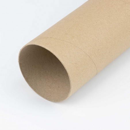 Tubo de cartón 76 x 500 mm, 1.5 mm espesor, para envíos, telas, carretes
