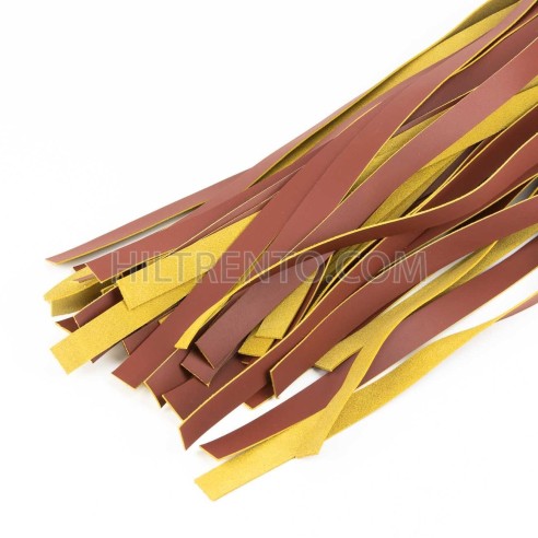 100 Tiras de cuero 15 mm x 1 m, piel auténtica...