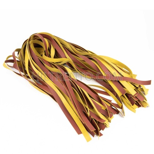 100 Tiras de cuero 15 mm x 1 m, piel auténtica...